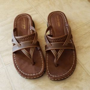 Leather Strappy Sandals